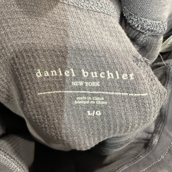 Daniel Buchler Gray Waffle Knit Drawstring Joggers Sz L - Picture 5 of 13